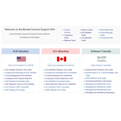 Find Answers in the BorderConnect Support Wiki